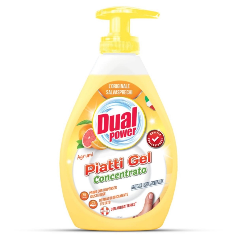 dual power citrus concentrated dishes 75 doses 300 ml